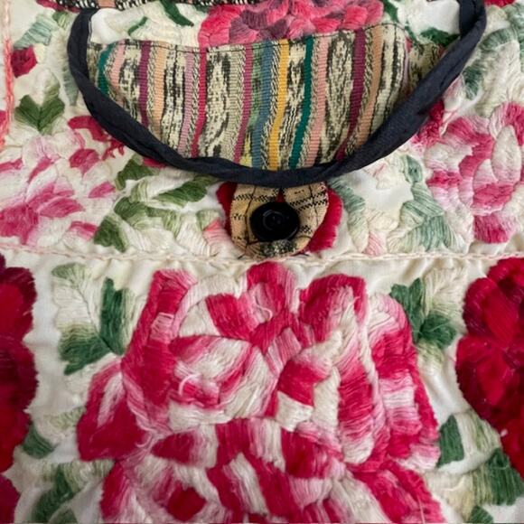 Unbranded floral mexican embroidered tote. - Picture 5 of 6